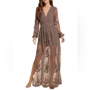 NWOT Wishlist Elegant Sheer Lace Dress